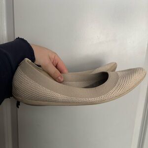 Allbirds Women’s 10.5 White Knit Tree Breezers Ballet Flats